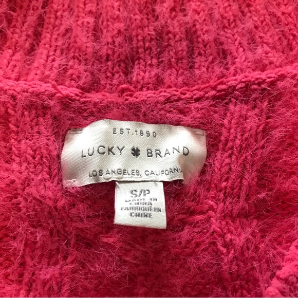 Lucky Brand Fuzzy Sweater Size S - Picture 6 of 6